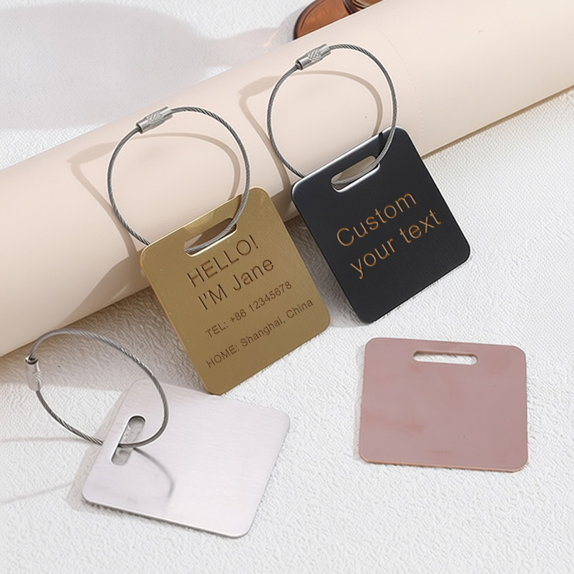 Travel Accessories Deals - Personalisierter Kofferanhänger mit Lasergravur, Diebstahlsichere Reiseaccessoires