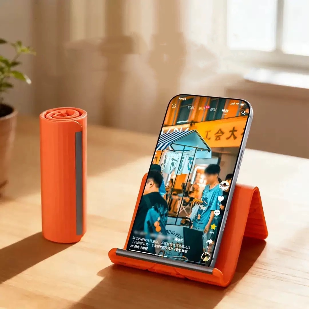 Travel Accessories Deals - Flexibler Tragbarer Telefonständer aus Silikon für