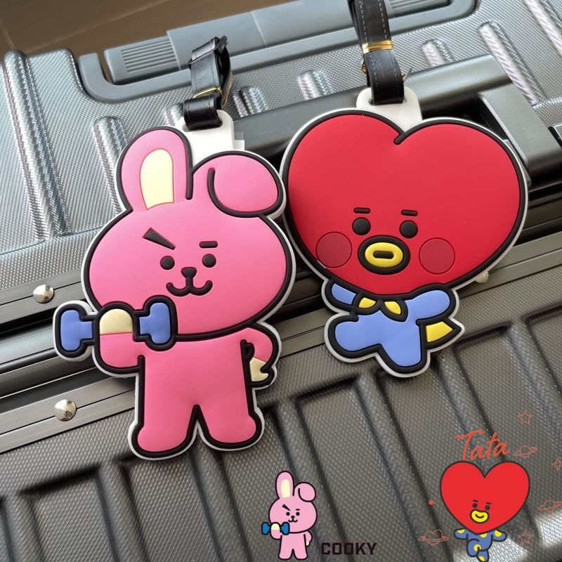Travel Accessories Deals - BT21 Cartoon-Schlüsselanhänger, niedlicher Kawaii-Gepäckanhänger für Handgepäck