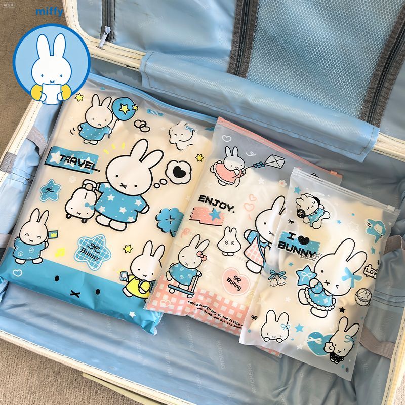 Travel Accessories Pink - Kawaii Miffy Cartoon-Aufbewahrungstasche für Kleidung, Schuhe,