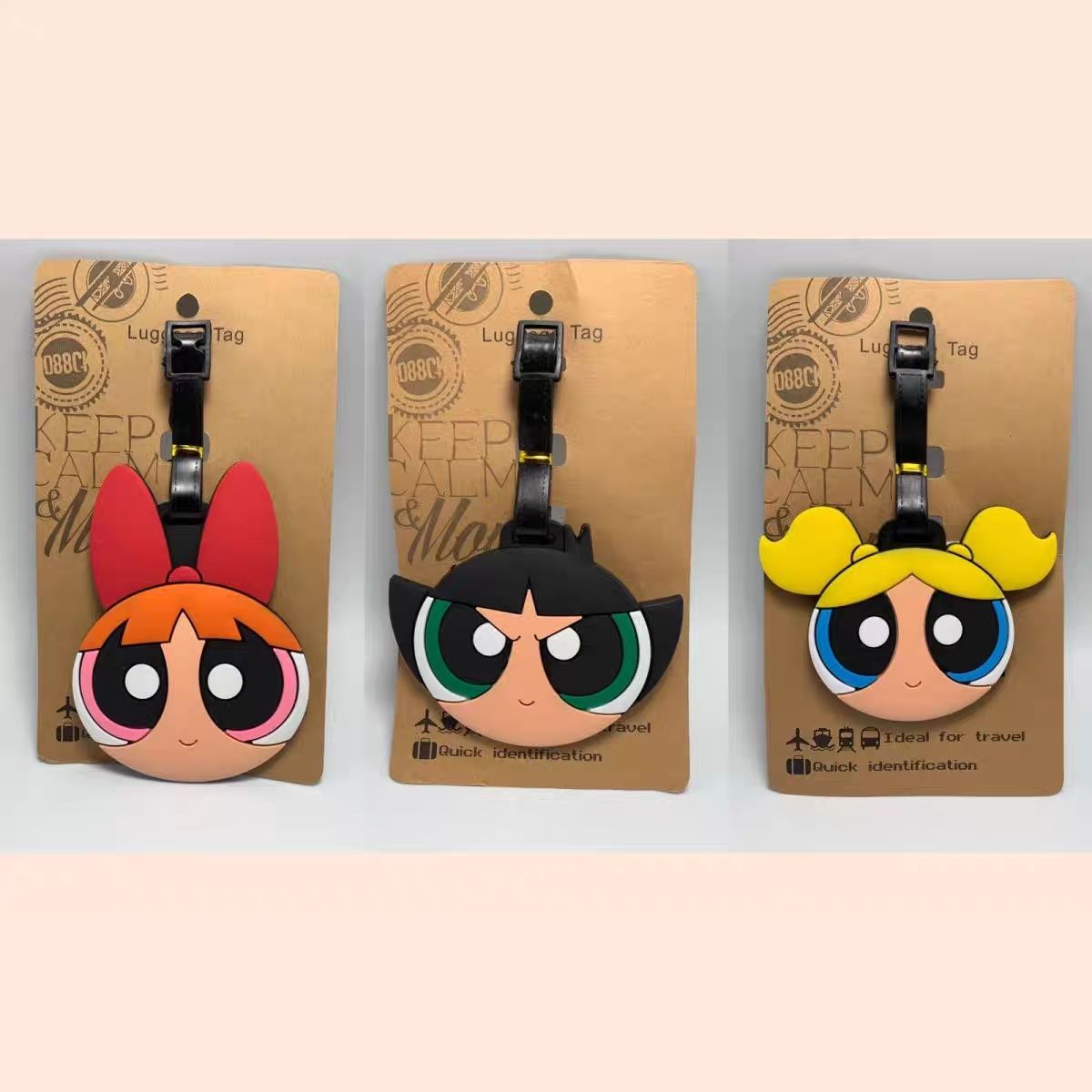 Travel Accessories Deals - Anime Powerpuff Girls Taschenanhänger Kawaii Cartoon