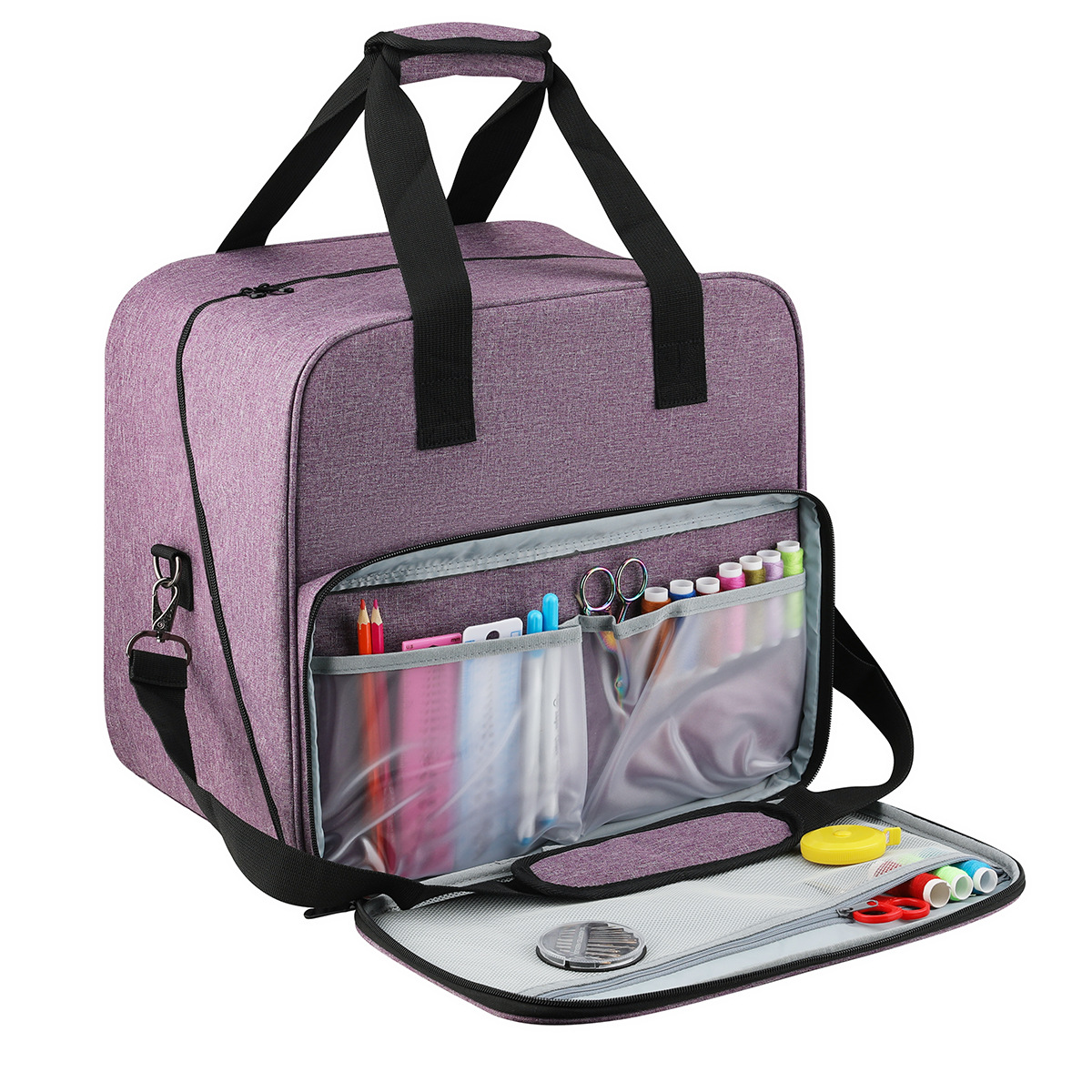 Travel Accessories Bag For Women - Große Nähmaschine Tasche Grau Farbe Lagerung