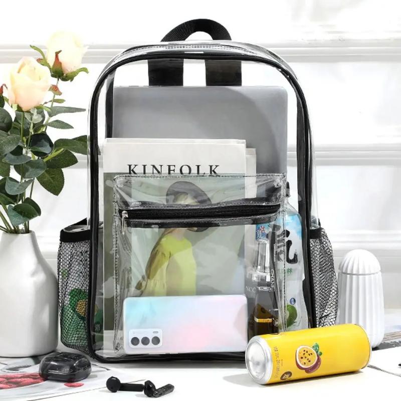 Travel Packing Accessories - /Vly/PVC Outdoor-Sport-Fitness-Rucksack, lässiger Reiserucksack, sichtbarer Rucksack,