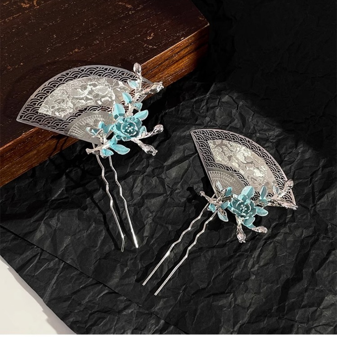 Travel Accessories High End - Neue fächerförmige Haarnadel im chinesischen Stil,