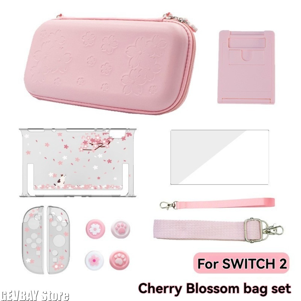 Travel Accessories Pink - PU Sakura Pink Shell Tragbare Tragetasche
