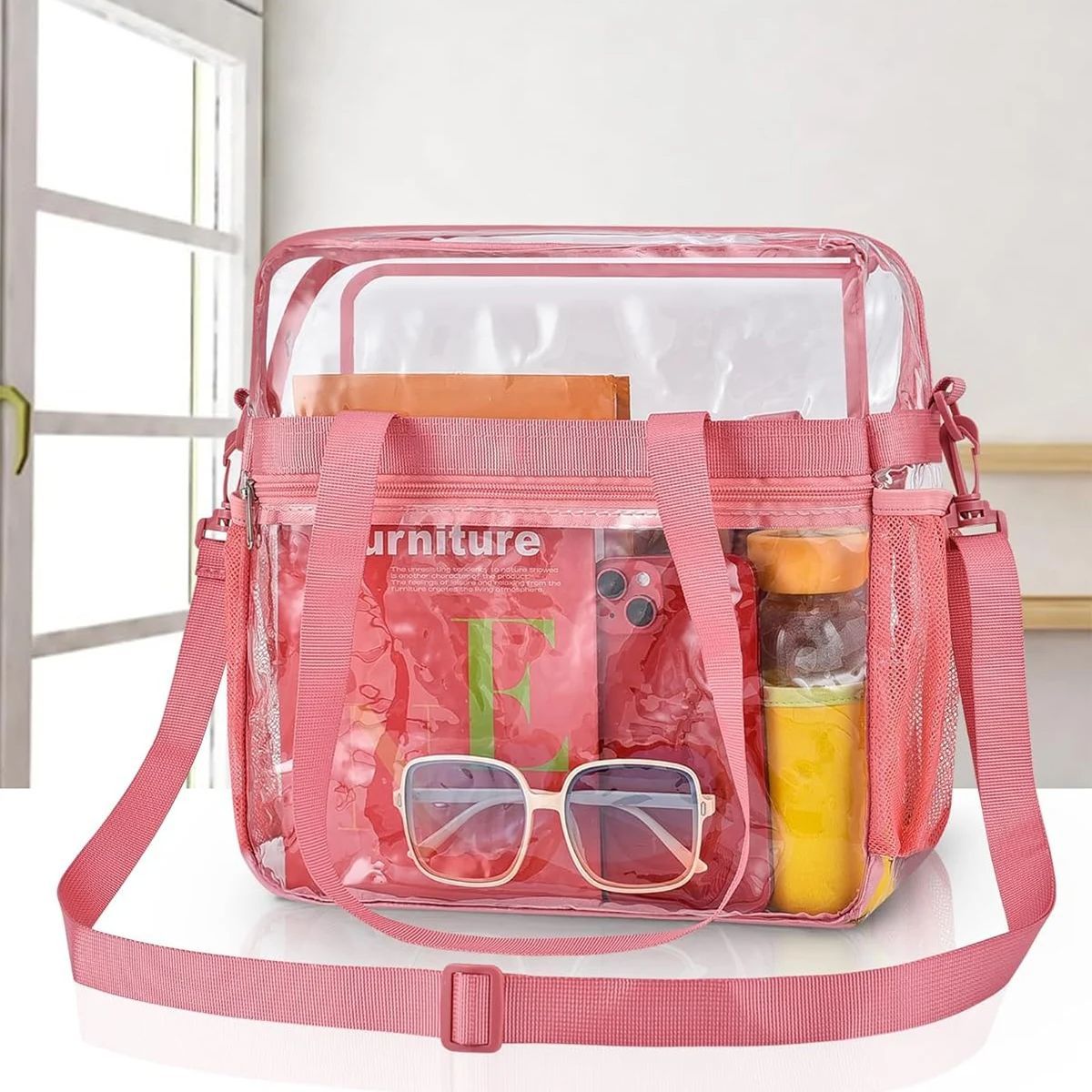 Rosa Tragbare PVC-Reisetasche  – Travel Accessories Pink Bewertung und Preis