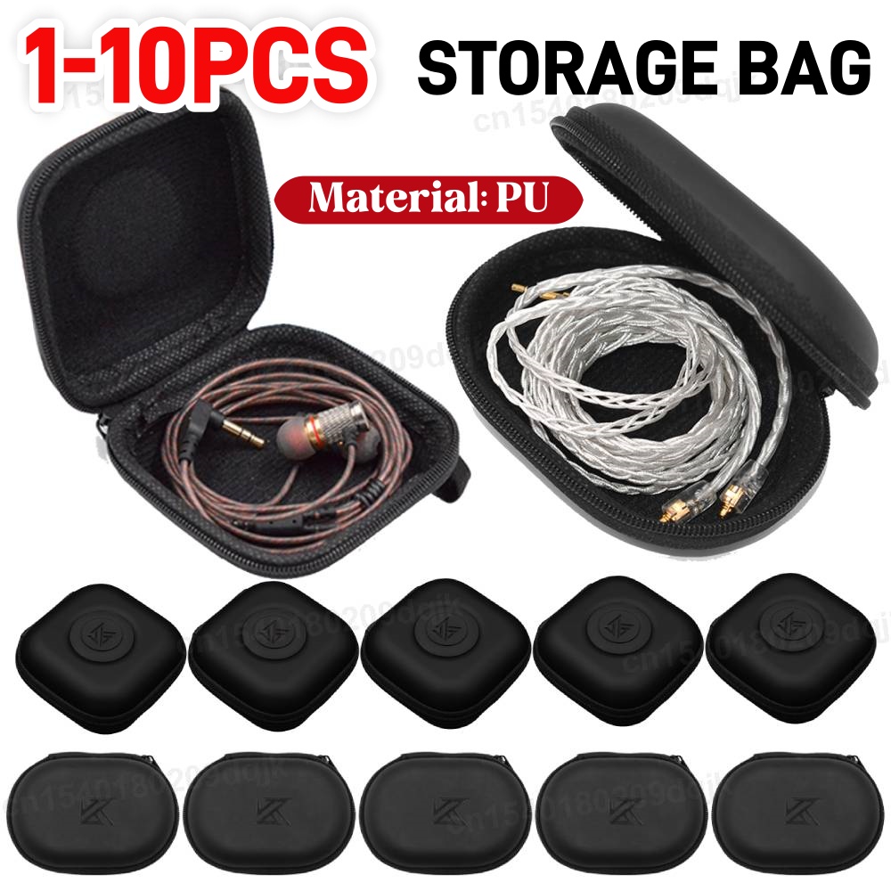 1-10PCS KZ Kopfhörer Fall PU L – Travel Accessories Organizer Case Bewertung und Preis