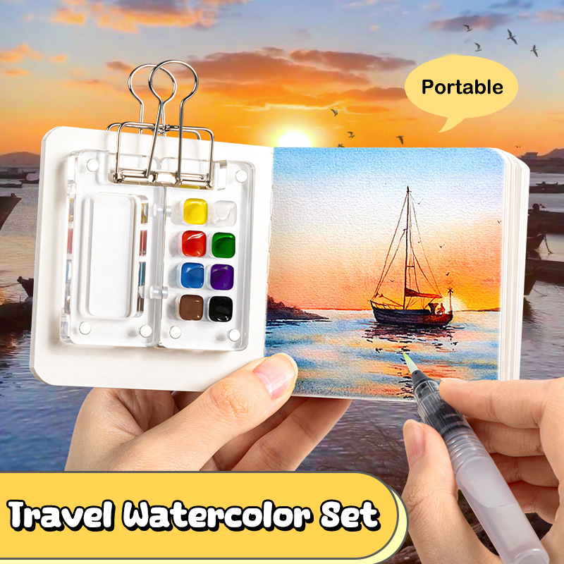 Tragbare Taschen-Aquarellfarbe – Travel Accessories Drawing Bewertung und Preis